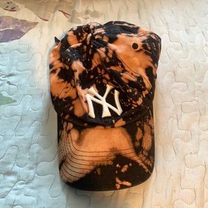 Bleach Dyed Yankees Hat